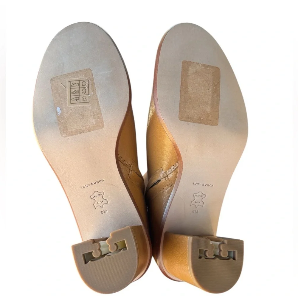 NIB TORY BURCH BROOKE STAMPED HEEL ROUND TOE LEATHER BOOTIE